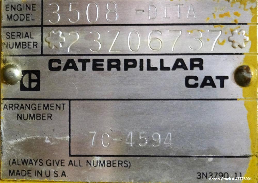 Used Caterpillar 900 kW Diesel Generator Set. CAT 3508