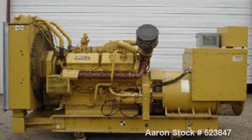 USED: Cat 600 kW diesel generator set, model SR-4B. Standby rated at600 kW/750 kva. Currently set up for 277/480 volts, 3 phase, 60 hertz,1800 rpm, 0.8 PF. 12 lead reconnectable, 24 battery volts, al...