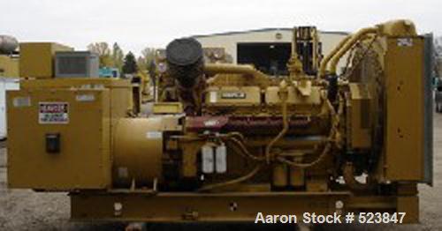 USED: Cat 600 kW diesel generator set, model SR-4B. Standby rated at600 kW/750 kva. Currently set up for 277/480 volts, 3 phase, 60 hertz,1800 rpm, 0.8 PF. 12 lead reconnectable, 24 battery volts, al...