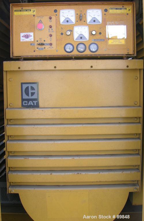 USED: Caterpillar 400 kW #2 diesel fuel oil generator set, model SR-4. 3 phase, 60 cycle, 500 kva.