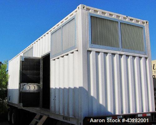Used Caterpillar 1000kW standby (910kW prime) portable diesel generator set. CAT model C32 engine rated 1372 hp @ 1800 rpm, serial #SYC01134, EPA tier II. 3/60/480V 12 lead reconnectable generator mo...
