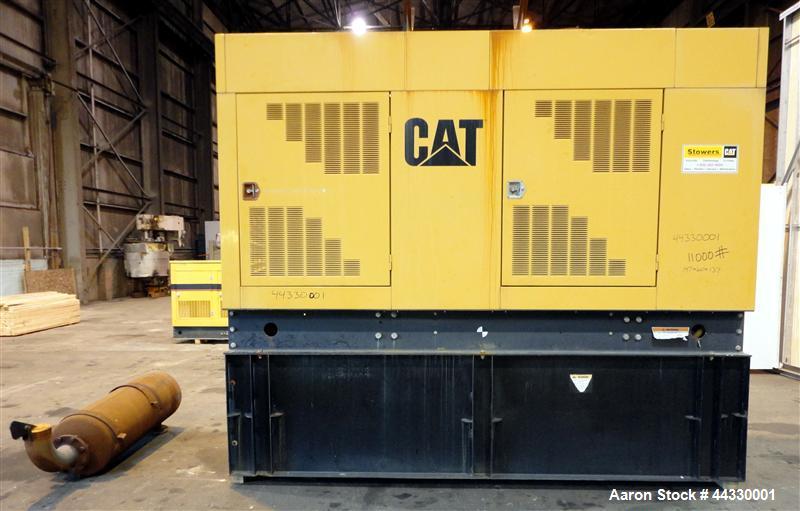Used Caterpillar 350 kW Standby Diesel Generator Set, CAT 3406 engine rated 519 hp @ 1800 rpm, serial #4ZR04681. 3/60/277/480V, 12 lead reconnectable. EMCP II digital control panel. 600 Amp mainline ...