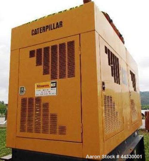 Used Caterpillar 350 kW Standby Diesel Generator Set, CAT 3406 engine rated 519 hp @ 1800 rpm, serial #4ZR04681. 3/60/277/480V, 12 lead reconnectable. EMCP II digital control panel. 600 Amp mainline ...