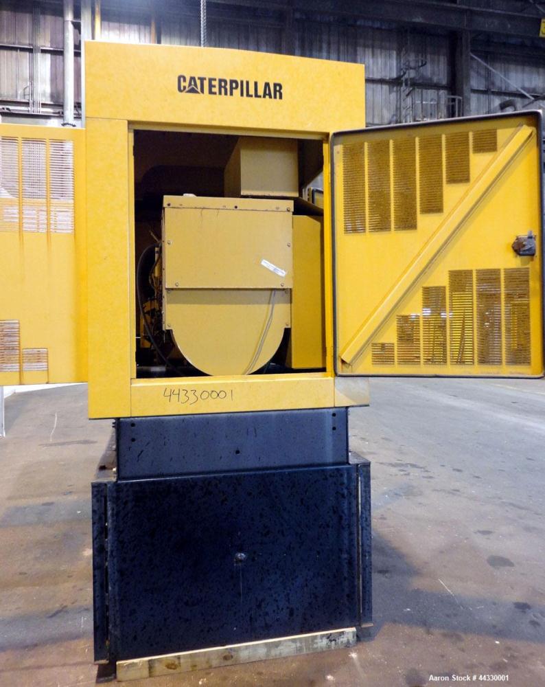 Used Caterpillar 350 kW Standby Diesel Generator Set, CAT 3406 engine rated 519 hp @ 1800 rpm, serial #4ZR04681. 3/60/277/480V, 12 lead reconnectable. EMCP II digital control panel. 600 Amp mainline ...