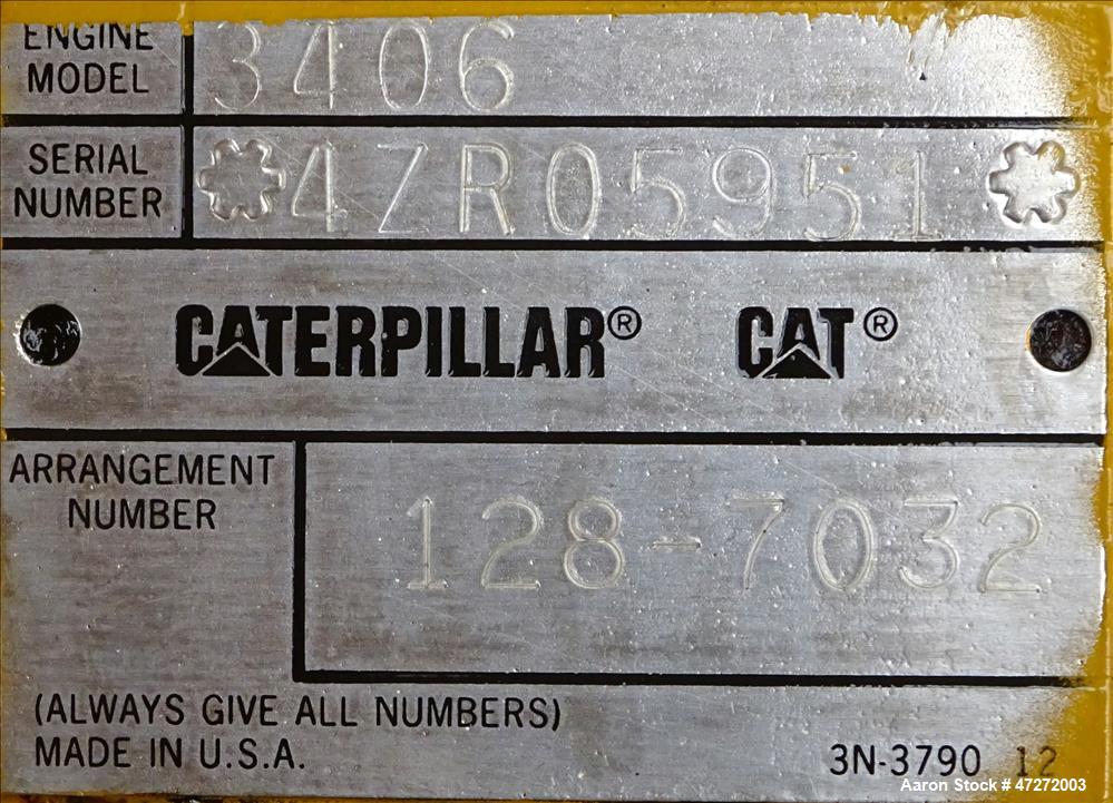 Used Caterpillar 400 kW diesel generator set. CAT 3406 engine