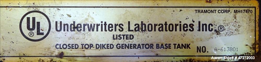 Used Caterpillar 400 kW diesel generator set. CAT 3406 engine