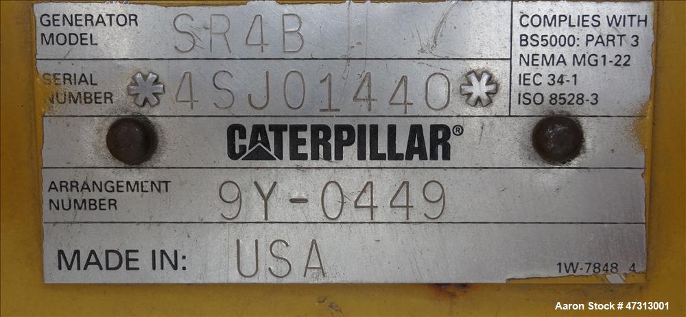 Used Caterpillar 600 kW diesel generator. CAT 3412 engine