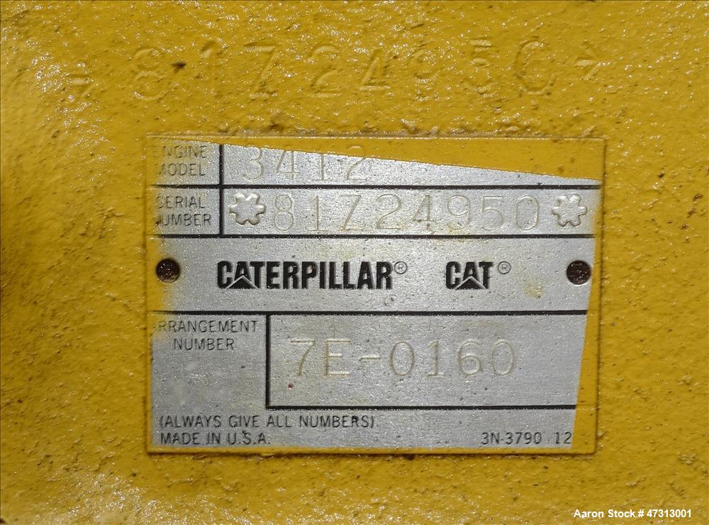 Used Caterpillar 600 kW diesel generator. CAT 3412 engine