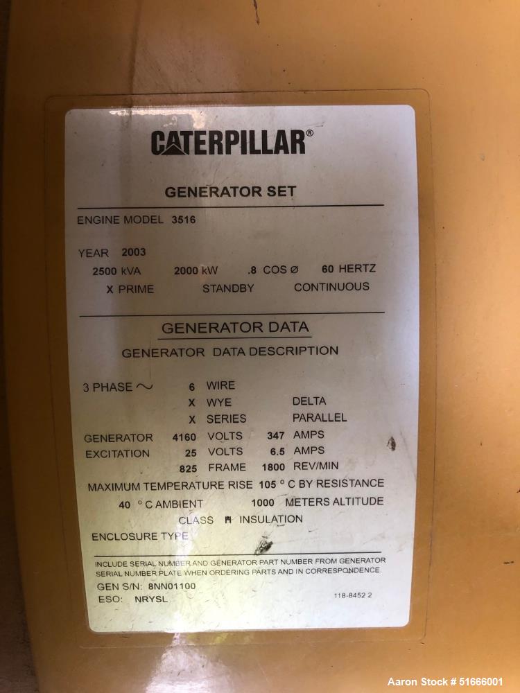 Used- Caterpillar Generator Set