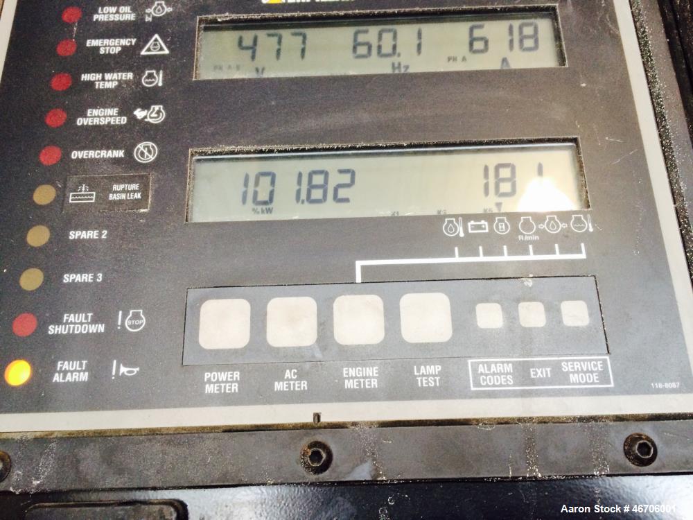 Used Caterpillar 500 kW diesel generator set. CAT 3456 engine