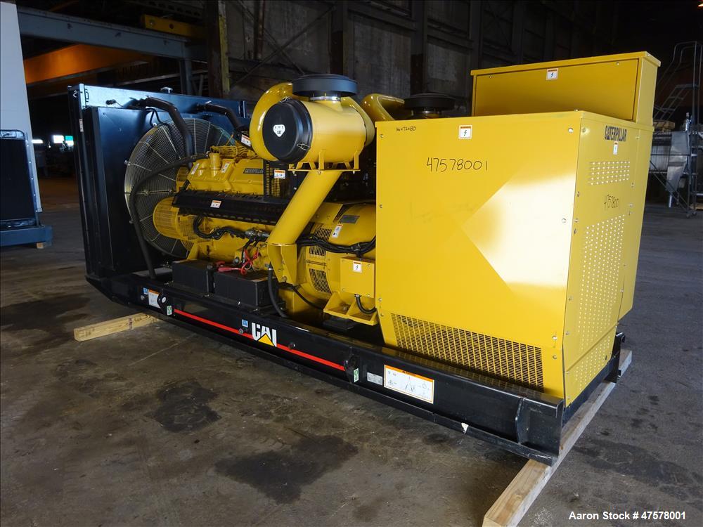 Used Caterpillar 500 kW diesel generator set. CAT 3412 engine. UL 2200 listed