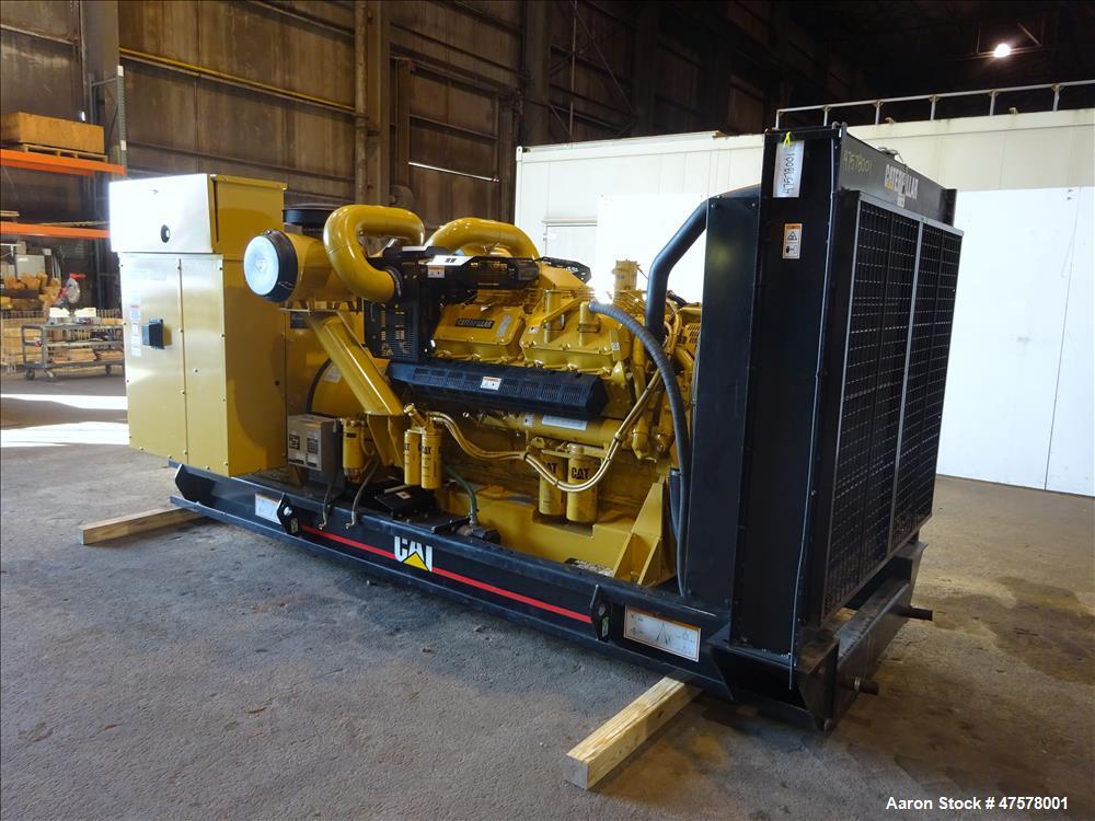 Used Caterpillar 500 kW diesel generator set. CAT 3412 engine. UL 2200 listed