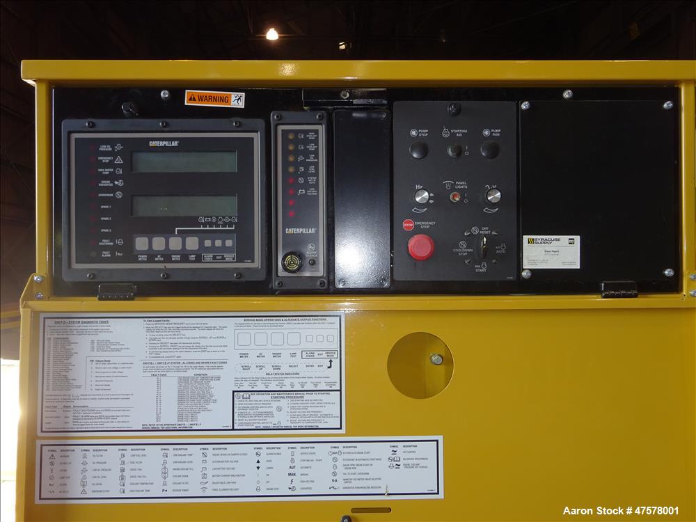 Used Caterpillar 500 kW diesel generator set. CAT 3412 engine. UL 2200 listed