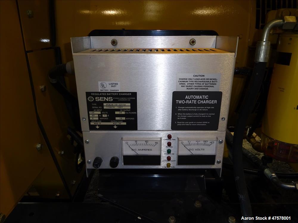 Used Caterpillar 500 kW diesel generator set. CAT 3412 engine. UL 2200 listed