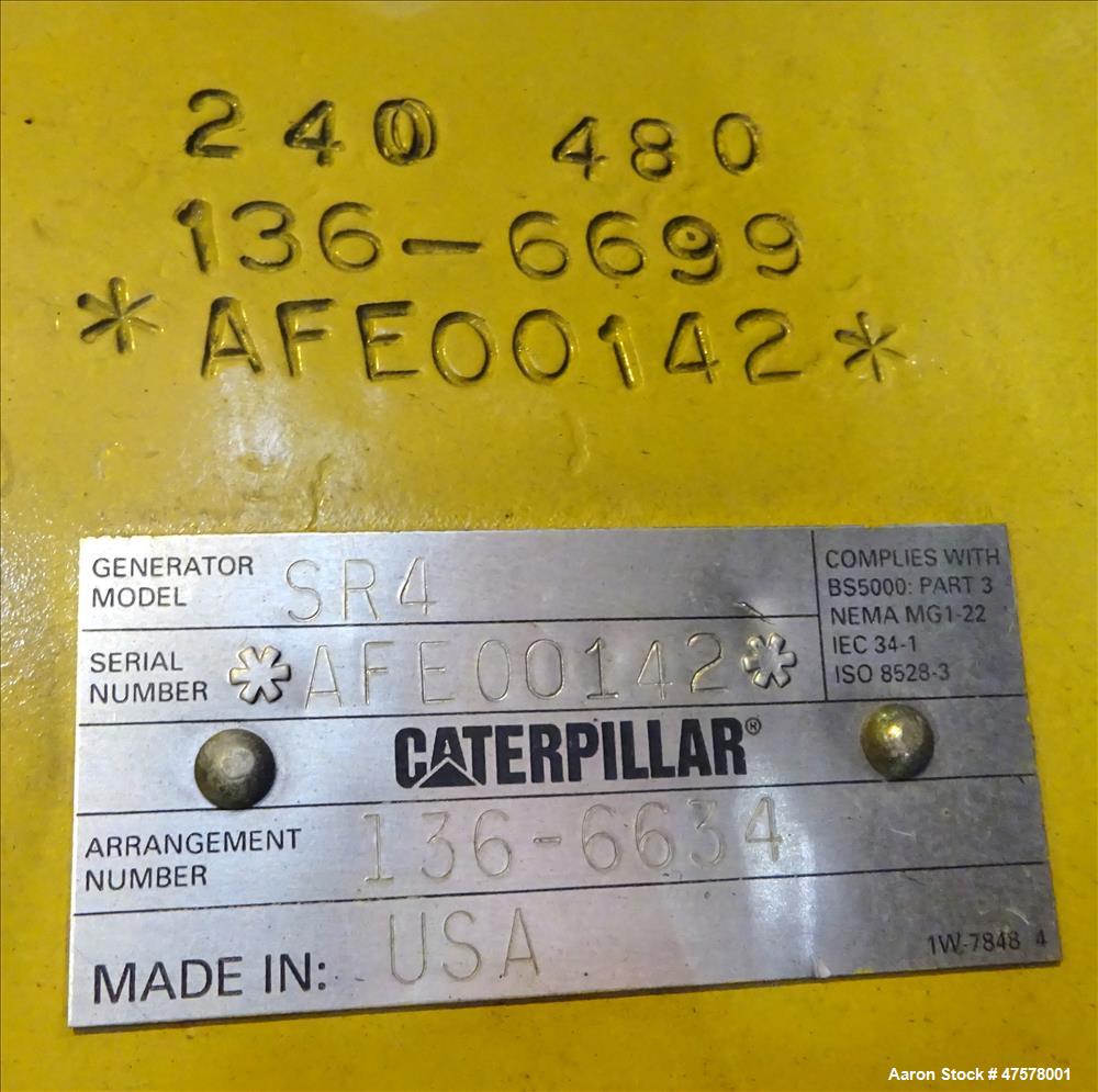 Used Caterpillar 500 kW diesel generator set. CAT 3412 engine. UL 2200 listed