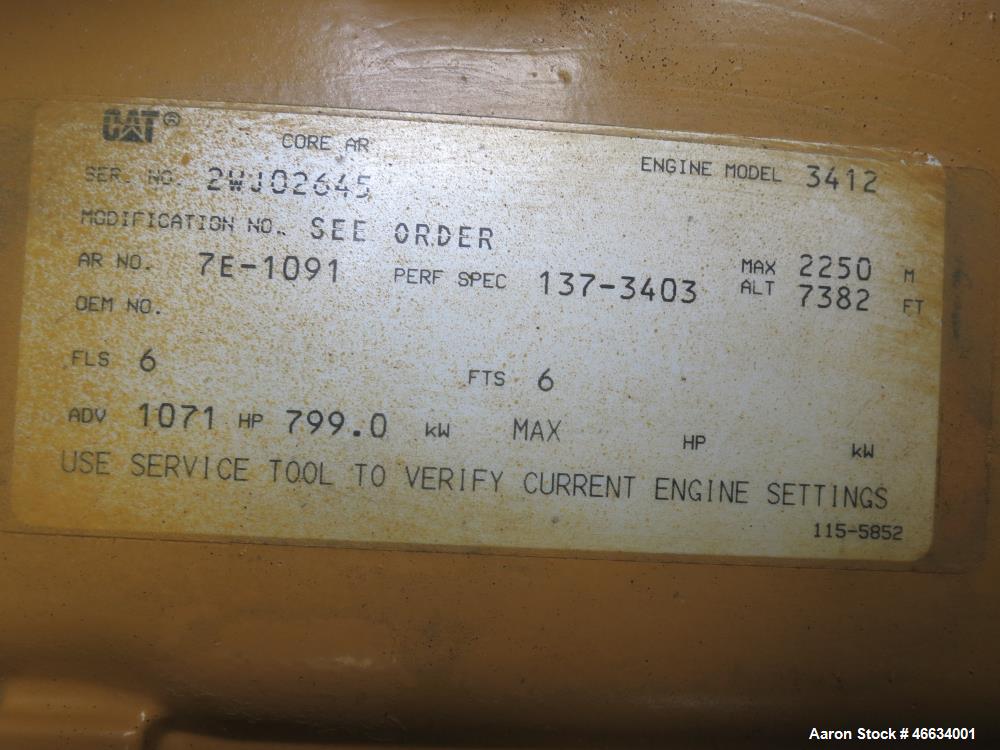 Used Caterpillar Standby Portable / Trailered Diesel Generator Set.