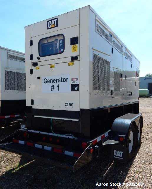 Used- Caterpillar Tier 4 Final Rental Grade 182 kW Portable Diesel Generator Set