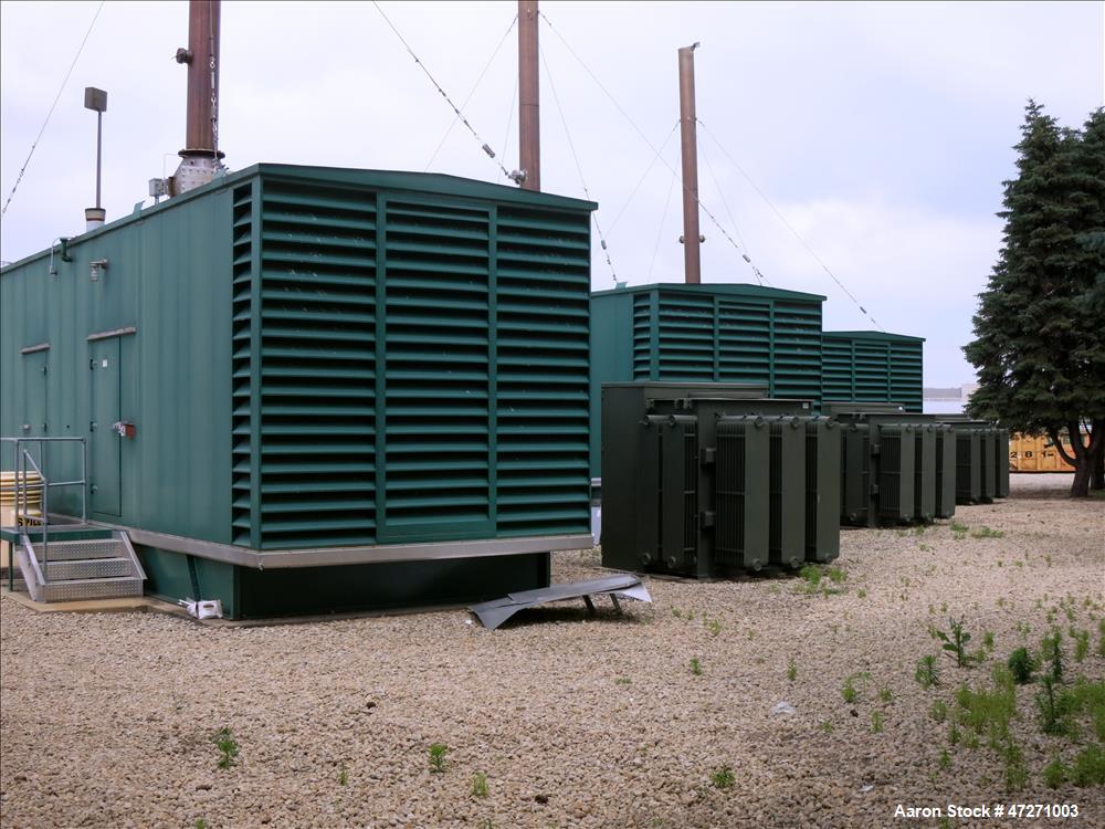 Used Caterpillar 2000 kW diesel generator set. CAT 3516B engine