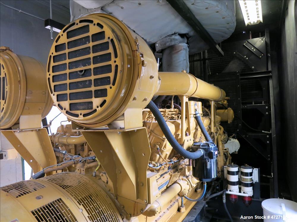 Used Caterpillar 2000 kW standby diesel generator set. CAT 3516B engine