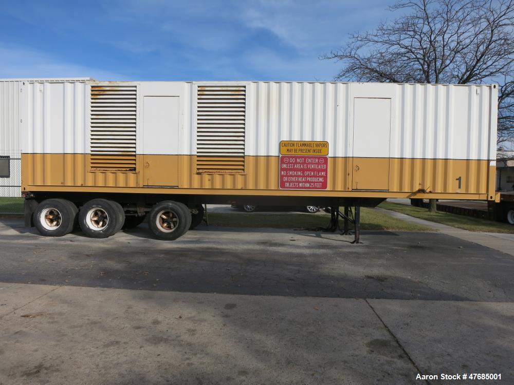 Used Caterpillar 2000 kW portable / trailered diesel generator. CAT 3516 engine