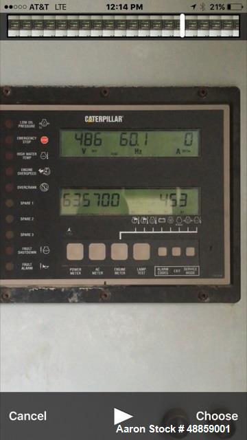 Used Caterpillar Generator Genset. 1.6 MW.