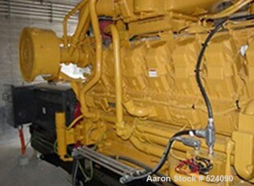 USED: Cat G3516 1400 kW natural gas induction generator set, 3/60/4160V. Engine power 1818 hp. Fuel gas pressure 1.5-5.0 psig. Ignitionsystem Adem 3. Engine speed 1800 rpm. Min methane number 80. NOx...