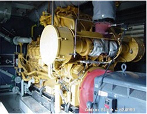 USED: Cat G3516 1400 kW natural gas induction generator set, 3/60/4160V. Engine power 1818 hp. Fuel gas pressure 1.5-5.0 psig. Ignitionsystem Adem 3. Engine speed 1800 rpm. Min methane number 80. NOx...