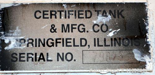 Used Certified Tank & Mfg Double Wall UL142 Fuel Storage Tank, 1500 Gallon, Carbon Steel. Built 2000.