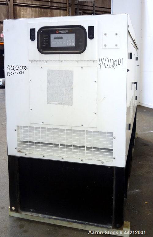 Used Coleman/Perkins 105 kW standby diesel generator set, model PM5105E42D, SN-8217. 3/60/277/480V. 200 Amp main-line circuit breaker. Weather enclosure, 250 gallon sub-base fuel tank. 140 hrs. Year ...