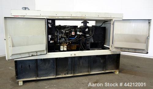 Used Coleman/Perkins 105 kW standby diesel generator set, model PM5105E42D, SN-8217. 3/60/277/480V. 200 Amp main-line circuit breaker. Weather enclosure, 250 gallon sub-base fuel tank. 140 hrs. Year ...