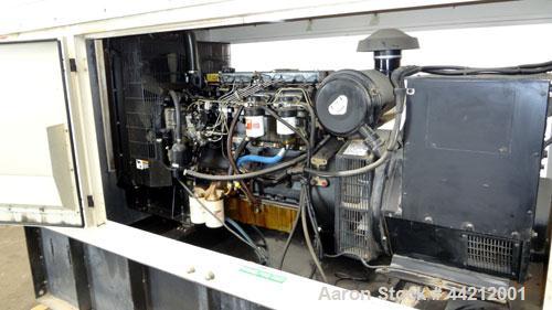 Used Coleman/Perkins 105 kW standby diesel generator set, model PM5105E42D, SN-8217. 3/60/277/480V. 200 Amp main-line circuit breaker. Weather enclosure, 250 gallon sub-base fuel tank. 140 hrs. Year ...
