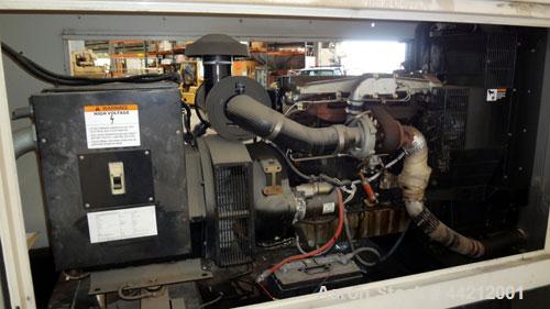 Used Coleman/Perkins 105 kW standby diesel generator set, model PM5105E42D, SN-8217. 3/60/277/480V. 200 Amp main-line circuit breaker. Weather enclosure, 250 gallon sub-base fuel tank. 140 hrs. Year ...