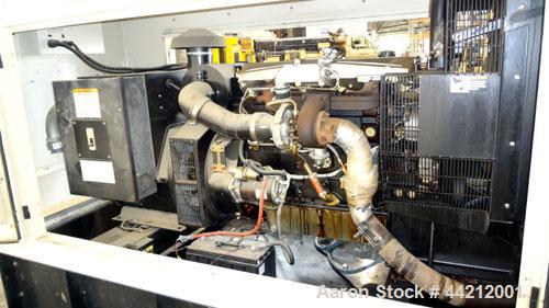 Used Coleman/Perkins 105 kW standby diesel generator set, model PM5105E42D, SN-8217. 3/60/277/480V. 200 Amp main-line circuit breaker. Weather enclosure, 250 gallon sub-base fuel tank. 140 hrs. Year ...