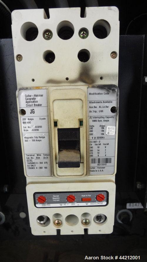 Used Coleman/Perkins 105 kW standby diesel generator set, model PM5105E42D, SN-8217. 3/60/277/480V. 200 Amp main-line circuit breaker. Weather enclosure, 250 gallon sub-base fuel tank. 140 hrs. Year ...