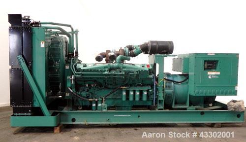 Unused- Cummins 1500 kW standby (1250 kW prime) Diesel Generator Set, model DFLE-5774913, serial #L060002970. Cummins KTA 50-G9 rated 2220 hp @ 1800 rpm, EPA Tier 1, 3/60/480V. PowerCommand digital c...