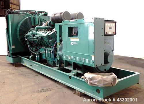 Unused- Cummins 1500 kW standby (1250 kW prime) Diesel Generator Set, model DFLE-5774913, serial #L060002970. Cummins KTA 50-G9 rated 2220 hp @ 1800 rpm, EPA Tier 1, 3/60/480V. PowerCommand digital c...