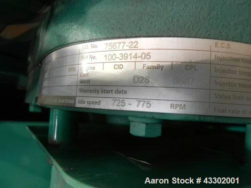 Unused- Cummins 1500 kW standby (1250 kW prime) Diesel Generator Set, model DFLE-5774913, serial #L060002970. Cummins KTA 50-G9 rated 2220 hp @ 1800 rpm, EPA Tier 1, 3/60/480V. PowerCommand digital c...