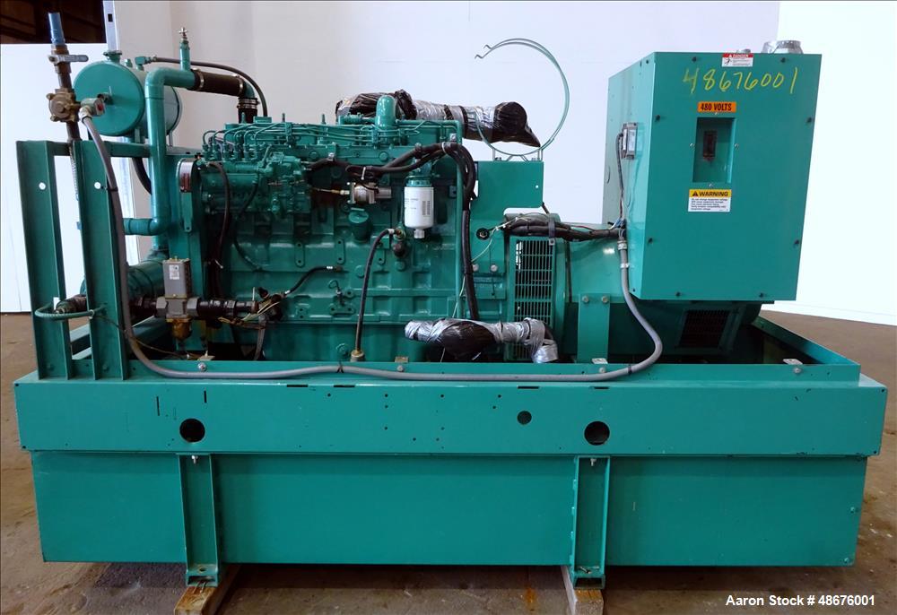 Used- Cummins 125 kW standby diesel generator set, model DGEA-5595795