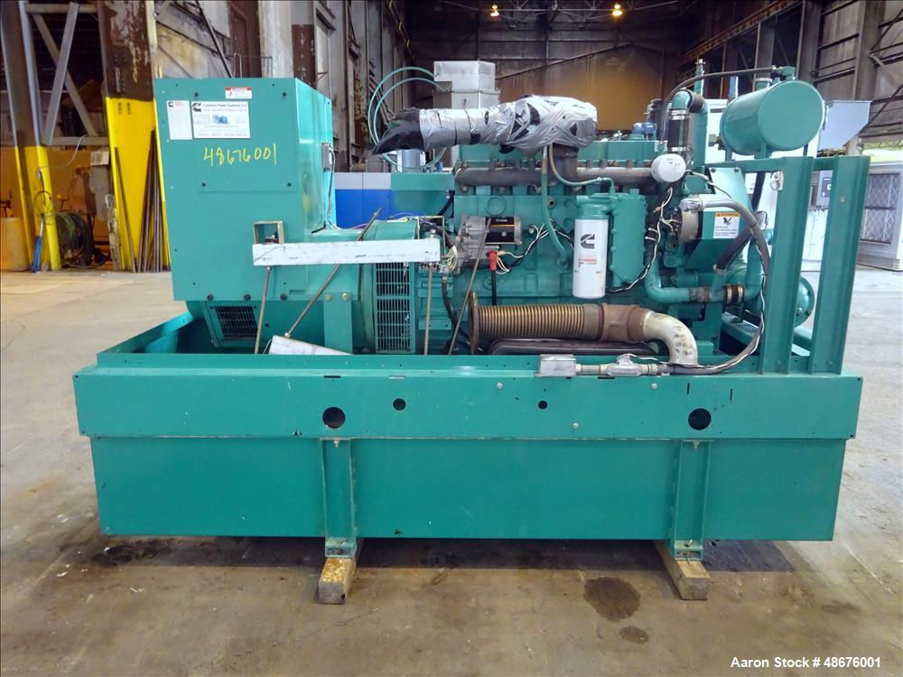 Used Cummins 125 kW standby diesel generator set, model DGEA-5595795