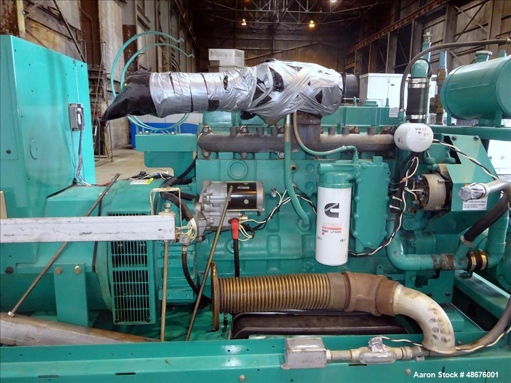 Used Cummins 125 kW standby diesel generator set, model DGEA-5595795