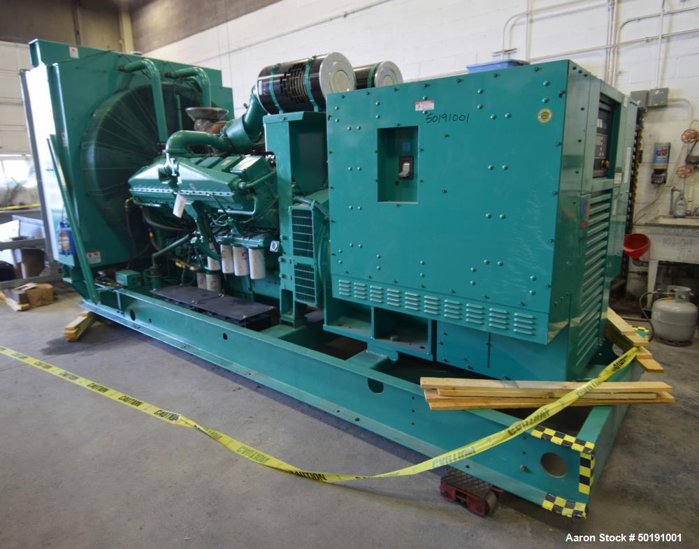 Used- Cummins 1000 kW Standby Diesel Generator Set, Model 1000DFJD