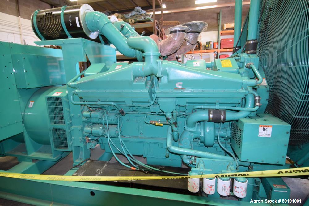 Used- Cummins 1000 kW Standby Diesel Generator Set, Model 1000DFJD