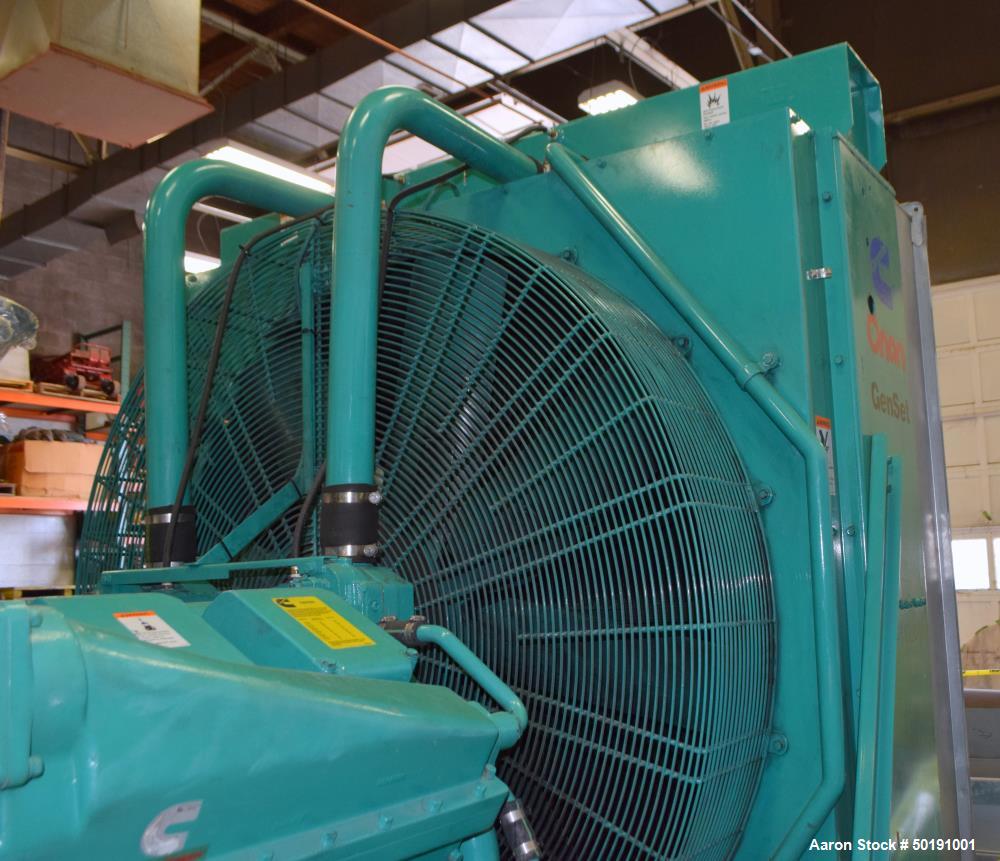 Used Cummins 1000 kW Standby Diesel Generator Set, Model 1000DFJD