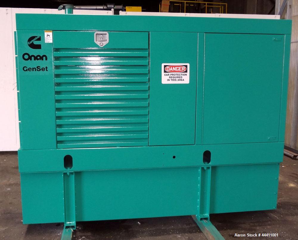 Used Cummins 100 kW Standby (90kW prime) Diesel Generator Set, Model 100DGDB, SN-J960620928.  Cummins 6TB5.9-G2 engine rated 166 HP @ 1800 RPM, SN-45425929.  3/60/208V re-connectable to other voltatg...