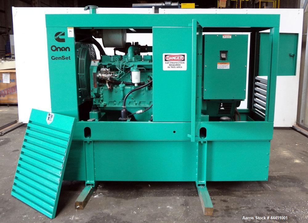 Used Cummins 100 kW Standby (90kW prime) Diesel Generator Set, Model 100DGDB, SN-J960620928.  Cummins 6TB5.9-G2 engine rated 166 HP @ 1800 RPM, SN-45425929.  3/60/208V re-connectable to other voltatg...