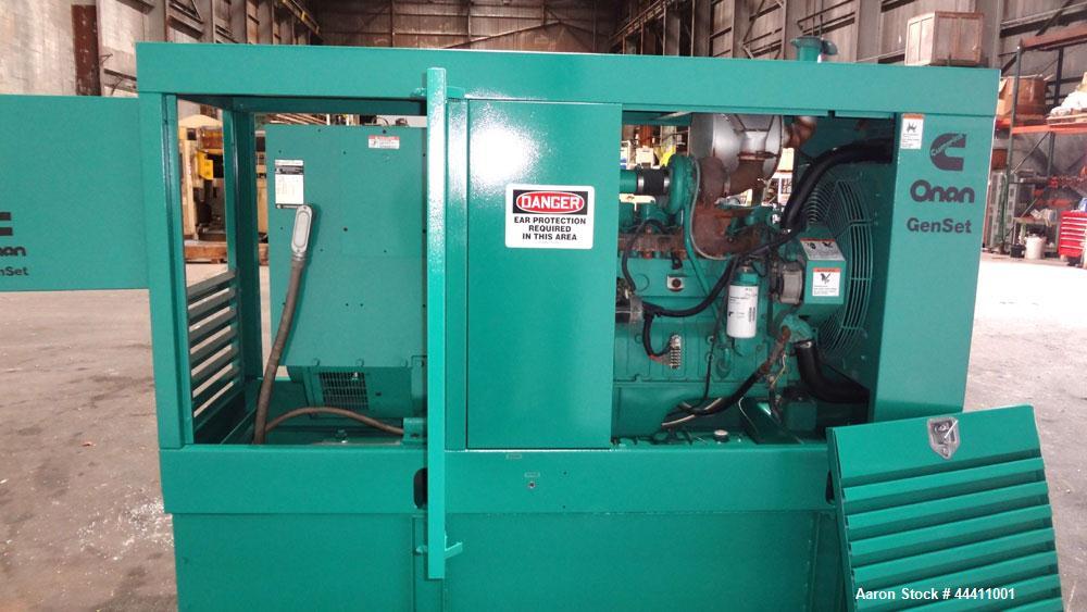 Used Cummins 100 kW Standby (90kW prime) Diesel Generator Set, Model 100DGDB, SN-J960620928.  Cummins 6TB5.9-G2 engine rated 166 HP @ 1800 RPM, SN-45425929.  3/60/208V re-connectable to other voltatg...