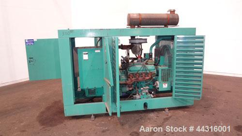 Used Cummins Onan 100kW Standby Natural Gas Generator Set. Cummins model 100ENBA, SN-K960622806. Ford LSG-8751- 6005-A engine rated 173 HP @ 1800 RPM. 3/60/120/208V, 12 lead reconnectable, rated 67 k...