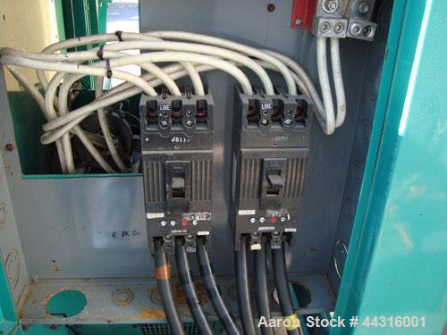 Used Cummins Onan 100kW Standby Natural Gas Generator Set. Cummins model 100ENBA, SN-K960622806. Ford LSG-8751- 6005-A engine rated 173 HP @ 1800 RPM. 3/60/120/208V, 12 lead reconnectable, rated 67 k...
