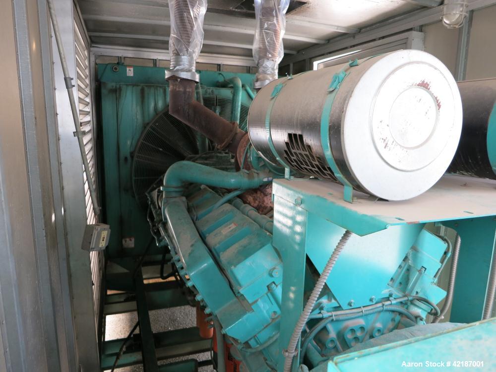 Used Cummins 1250 kW standby diesel generator set, Cummins Model KTA50-G3
