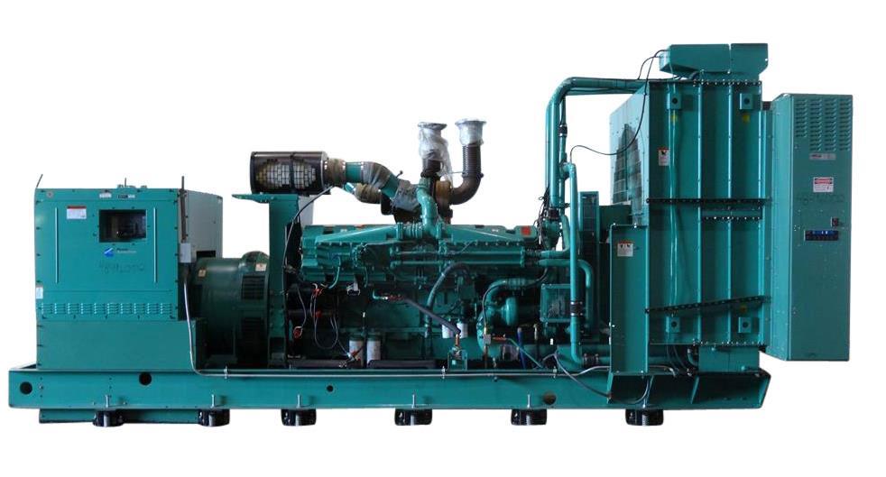Used Cummins 1250 kW Standby Diesel Generator Set, Model 1250DFLC-5041.